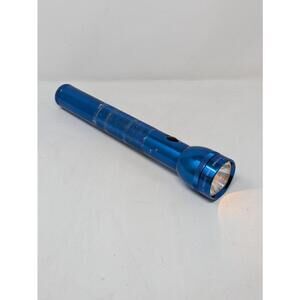 Maglite Flashlight   Blue  LED 12" Large 3 D cell Battery CA USA
